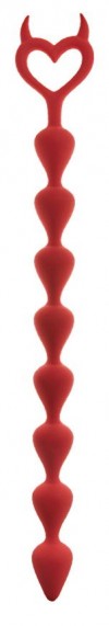 Бордовая анальная цепочка Bestla - 36,5 см. фото 1 — pink-kiss