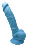 Голубой фаллоимитатор Model 1 - 17,6 см. фото 1 — pink-kiss
