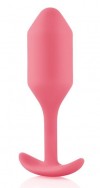 Розовая пробка для ношения B-vibe Snug Plug 2 - 11,4 см. фото 1 — pink-kiss