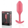 Розовая пробка для ношения B-vibe Snug Plug 2 - 11,4 см. фото 6 — pink-kiss
