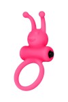 Розовое эрекционное виброкольцо на пенис Eromantica фото 5 — pink-kiss
