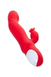 Красный вибратор Redli с двигающейся головкой - 21 см. фото 5 — pink-kiss