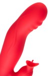Красный вибратор Redli с двигающейся головкой - 21 см. фото 13 — pink-kiss