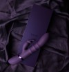 Фиолетовый вибромассажер-кролик с 3 стимулирующими кольцами Sora - 24,2 см. фото 6 — pink-kiss