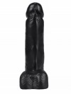 Черная насадка HARNESS для трусиков с плугом №2 - 16,3 см. фото 4 — pink-kiss