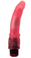 Розовый гелевый вибромассажёр - 19,3 см. фото 1 — pink-kiss