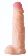 Телесная насадка на Harness с коннектором BLACK LINE - 17,5 см. фото 1 — pink-kiss