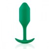 Зеленая пробка для ношения B-vibe Snug Plug 2 - 11,4 см. фото 2 — pink-kiss