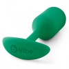 Зеленая пробка для ношения B-vibe Snug Plug 2 - 11,4 см. фото 3 — pink-kiss