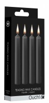Набор из 4 черных восковых свечей Teasing Wax Candles фото 2 — pink-kiss