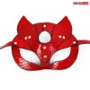 Красная игровая маска с ушками фото 1 — pink-kiss
