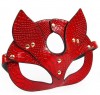 Красная игровая маска с ушками фото 2 — pink-kiss