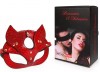 Красная игровая маска с ушками фото 3 — pink-kiss