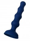 Синяя анальная вибровтулка OPlay Wave с пультом ДУ - 15,5 см. фото 1 — pink-kiss