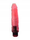 Рельефный розовый вибратор-реалистик - 19,5 см. фото 3 — pink-kiss
