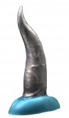 Черно-голубой фаллоимитатор "Дельфин small" - 25 см. фото 2 — pink-kiss