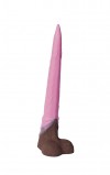 Розовый фаллоимитатор "Олень" - 34 см. фото 2 — pink-kiss