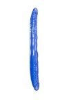 Синий двусторонний фаллоимитатор - 28,5 см. фото 1 — pink-kiss