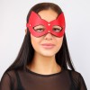 Красно-черная игровая маска с ушками фото 1 — pink-kiss