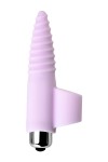 Нежно-розовая вибронасадка на палец для анальной стимуляции JOS NOVA - 9 см. фото 2 — pink-kiss