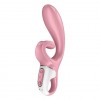 Розовый вибратор-кролик Hug Me - 21,2 см. фото 1 — pink-kiss