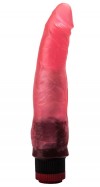 Розовый гелевый виброфаллос - 17,5 см. фото 1 — pink-kiss