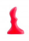 Розовый анальный стимулятор Small ripple plug - 10 см. фото 1 — pink-kiss