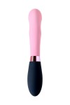 Розовый вибромассажер Ornella с клиторальным стимулятором - 21,5 см. фото 5 — pink-kiss