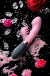 Розовый вибромассажер Ornella с клиторальным стимулятором - 21,5 см. фото 11 — pink-kiss