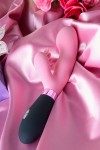 Розовый вибромассажер Ornella с клиторальным стимулятором - 21,5 см. фото 12 — pink-kiss