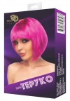 Ярко-розовый парик "Теруко" фото 3 — pink-kiss