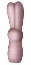 Грязно-розовый вибростимулятор в форме зайчика Bunnie Boo фото 1 — pink-kiss