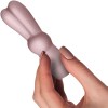 Грязно-розовый вибростимулятор в форме зайчика Bunnie Boo фото 2 — pink-kiss