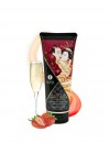 Массажный крем для тела с ароматом клубники и шампанского Sparkling Strawberry Wine - 200 мл. фото 2 — pink-kiss