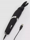 Черный вибратор Rabbit Rechargeable Wand Vibrator - 26,7 см. фото 5 — pink-kiss
