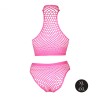 Эффектный розовый комплект Turtle Neck and High Waist Slip фото 7 — pink-kiss