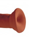 Коричневый фаллоимитатор на присоске 6" Triple Density Cock - 18,4 см. фото 5 — pink-kiss