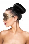 Золотистая карнавальная маска "Каус" фото 3 — pink-kiss