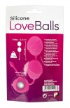 Розовые вагинальные шарики Silicone Love Balls фото 2 — pink-kiss