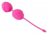 Розовые вагинальные шарики Silicone Love Balls фото 3 — pink-kiss