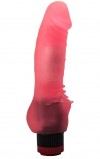 Розовый гелевый вибратор с шипами у основания - 17,8 см. фото 1 — pink-kiss