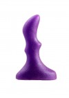 Фиолетовый анальный стимулятор Small ripple plug - 10 см. фото 1 — pink-kiss