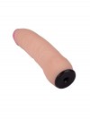 Телесная изогнутая насадка на Harness с коннектором BLACK LINE - 17 см. фото 5 — pink-kiss