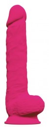 Ярко-розовый фаллоимитатор-гигант Model 1 - 38 см. фото 1 — pink-kiss