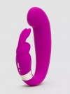 Лиловый вибратор Mini G-Spot Curve Vibe с клиторальным зайчиком фото 2 — pink-kiss