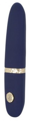 Синий мини-вибромассажер Daisy - 10,75 см. фото 1 — pink-kiss