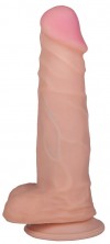 Фаллоимитатор HUMAN STYLE 6,5" с мошонкой - 16 см. фото 1 — pink-kiss