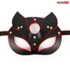 Черно-красная игровая маска с ушками фото 2 — pink-kiss