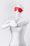 Красная маска Anonymo из искусственной кожи фото 4 — pink-kiss