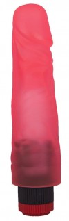 Гелевый вибромассажёр в форме фаллоса - 17,5 см. фото 1 — pink-kiss